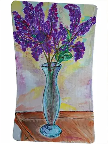 Flieder - Papier. Acuarel, Acryl - 40cm x 60cm