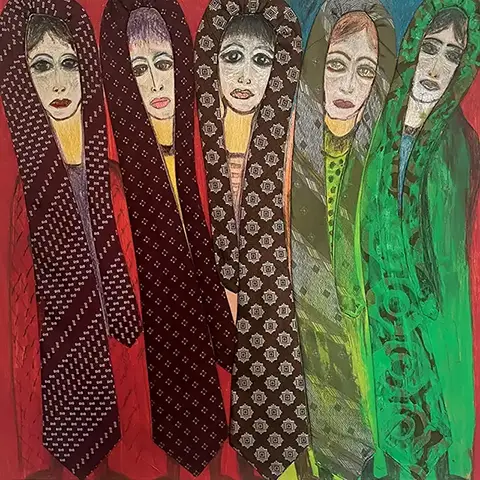 Erinnerungen an Menschen, die ich liebte - Holzplatte. Öl - 90cm x 70cm